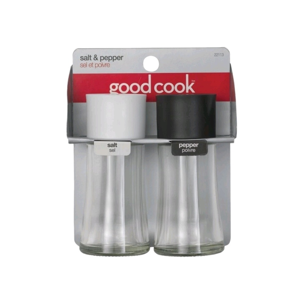 Goodcook 2 Oz. Glass Salt & Pepper Set 22113 Goodcook  Clear #153,192